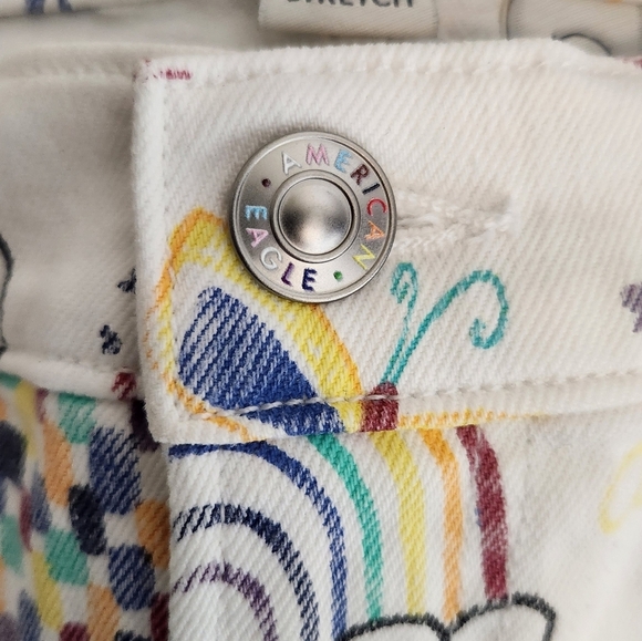 AE PRIDE low-rise Baggy Bermuda Stretch Shorts Dopamine Dressing Candy Rav - Picture 10 of 12